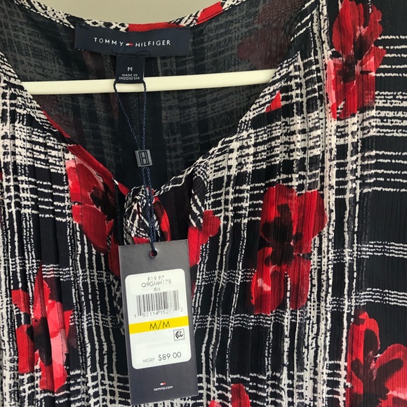 NWT Tommy Hilfiger babydoll blouse - Picture 3 of 5